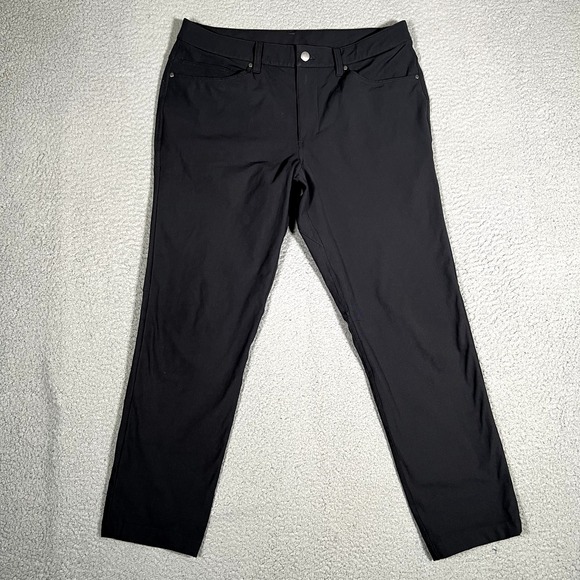 Lululemon Pants Mens 32x27 Black ABC Slim Fit Warpstreme Golf